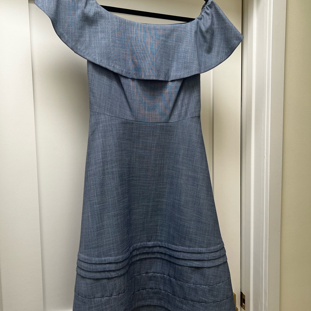 Banana Republic Off-Shoulder Denim Dress
